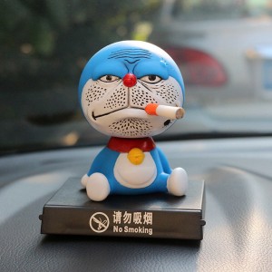 Car Decor Doraemon Toys Shaking Head No Smoking Dolls PVC 100mm Action Figure   123181932122
